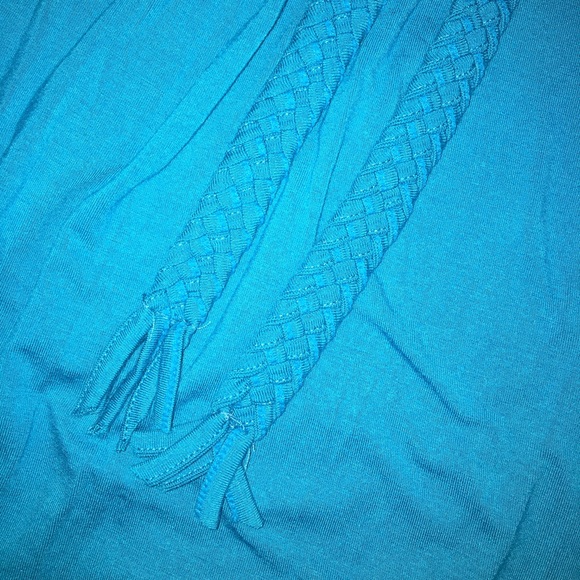 🌸 Strapless Stone Flower Dress in Turquoise! 🌸 - Picture 6 of 6